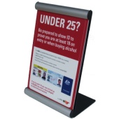 Bar Top Clipboard Sign - A4 leaflet - Great for bar/table or desk