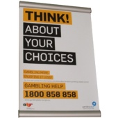 Clipboard sign - A3 or A4 leaflets, Satin Silver clip frame, Ideal for washroom & toilet cubicles advertising, Wall mounted